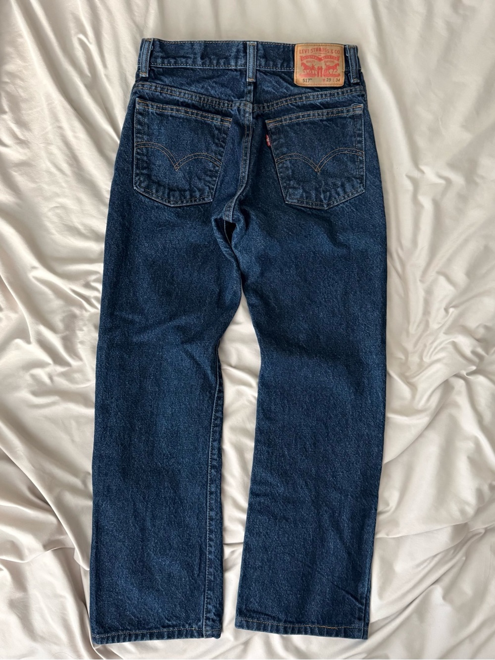Levi’s 517 Y2K Bootcut Jeans Vtg Style Dark Wash Western Workwear Casual Denim